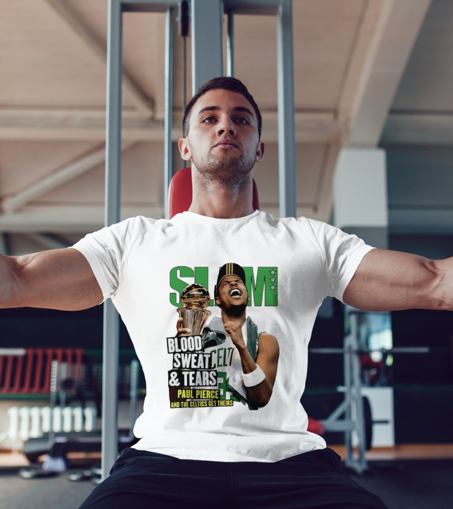 Paul Pierce SLAM Blood Sweat & Tears Celtics Champions T-Shirt