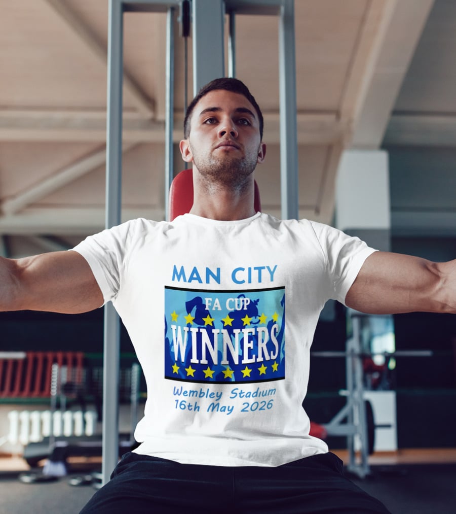Man City FA Cup Winners Wembley Stadium 16th May 2026 T-Shirt