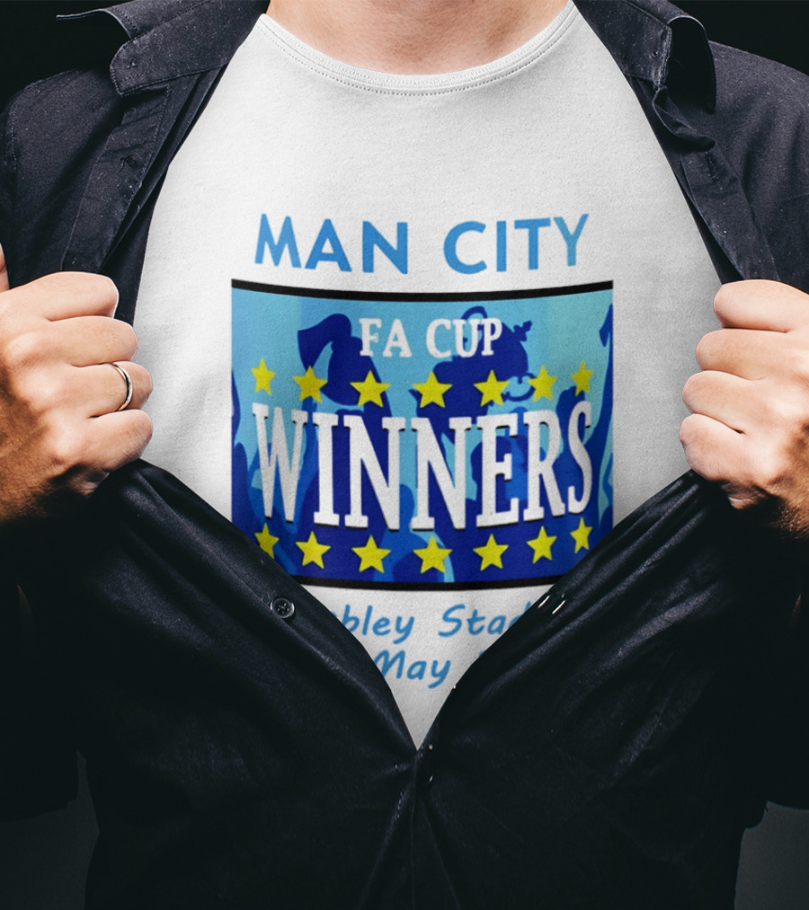Man City FA Cup Winners Wembley Stadium 16th May 2026 T-Shirt