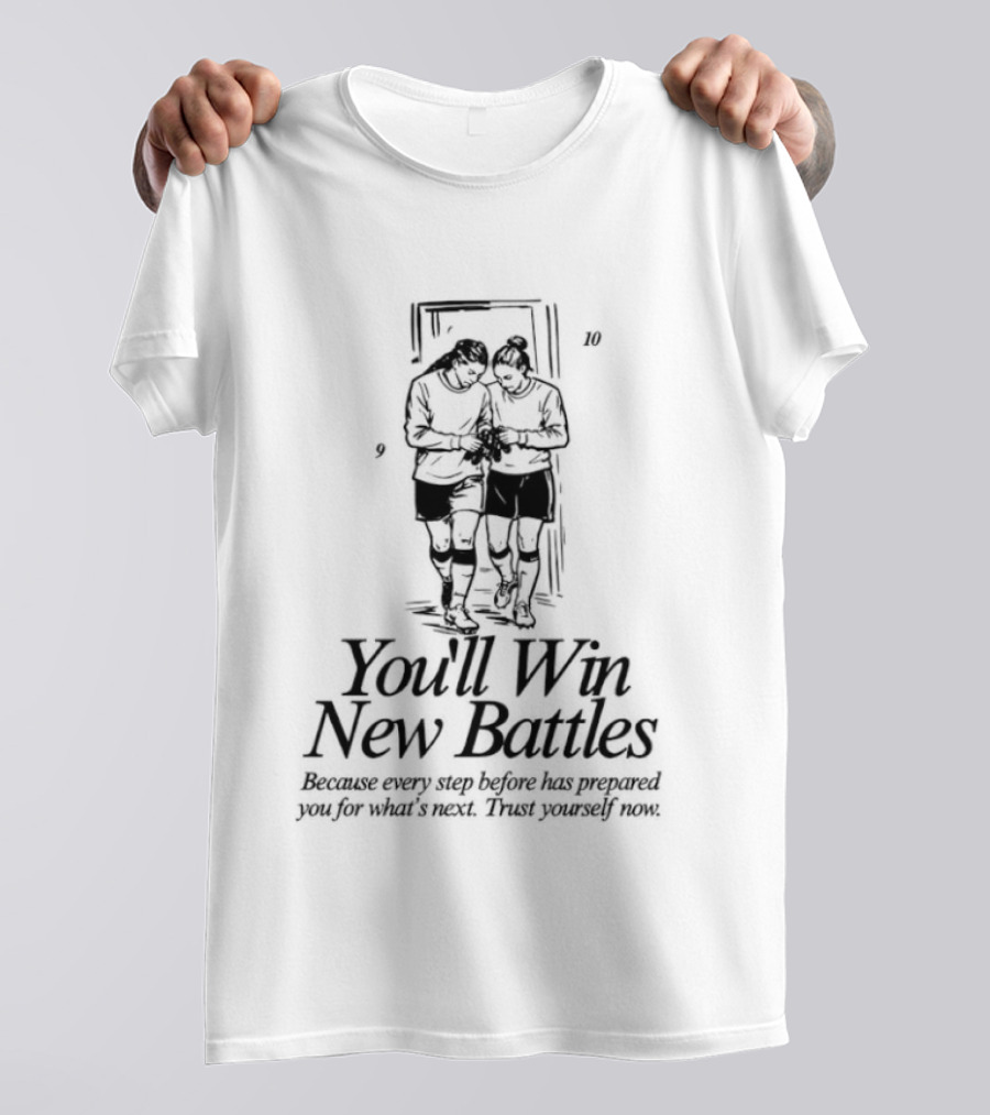 Manchester City Women's You'll Win New Battles Courage Will Take Trust Braver People T-Shirt