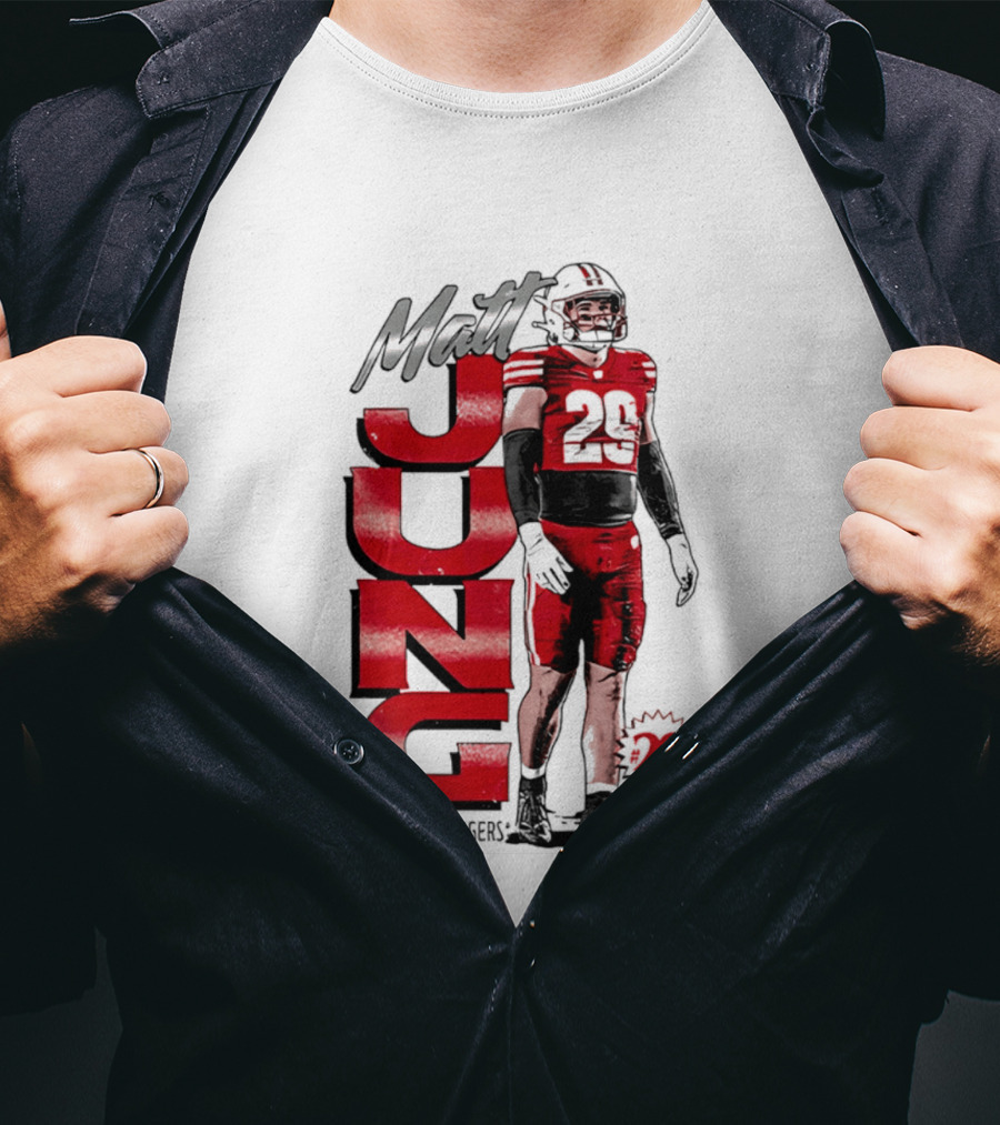 Matt Jung Wisconsin Badgers Football NCAA 29 T-Shirt
