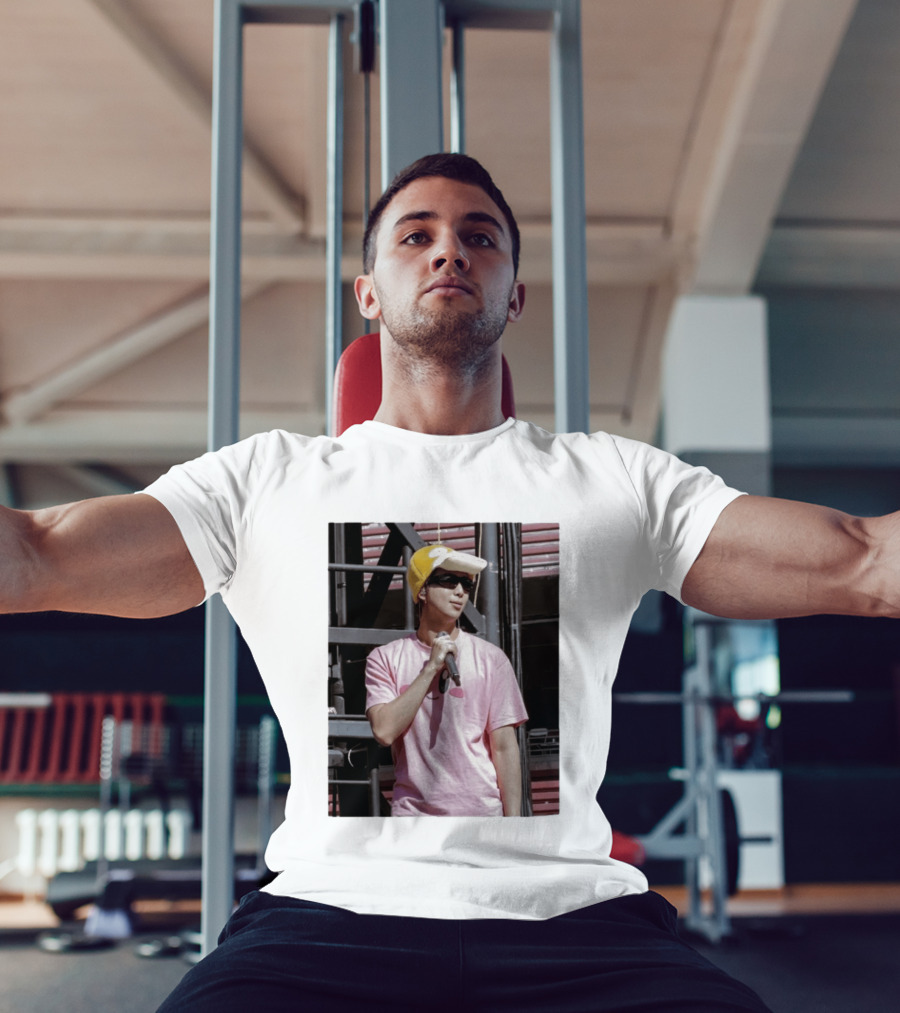 Namjoon Wearing Psyduck Hat Pink T T-Shirt