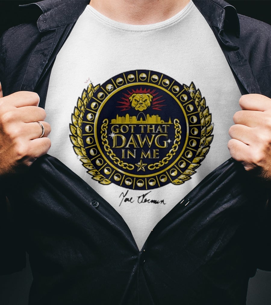 St Louis Cardinals Got That Dawg In Me Dawg Chain City Skyline T-Shirt