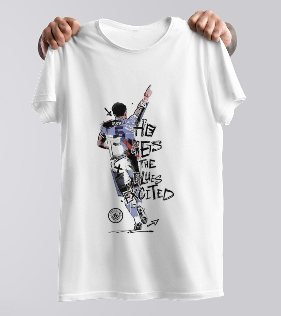 Stones He Gets The Blues Excited Soccer T-Shirt