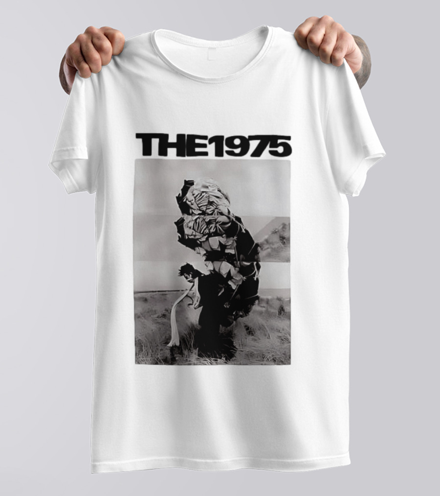 The 1975 Abstract Monochrome Figure And Floral Compilation T-Shirt