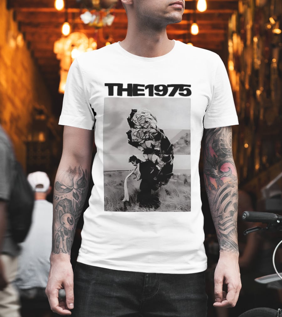 The 1975 Abstract Monochrome Figure And Floral Compilation T-Shirt
