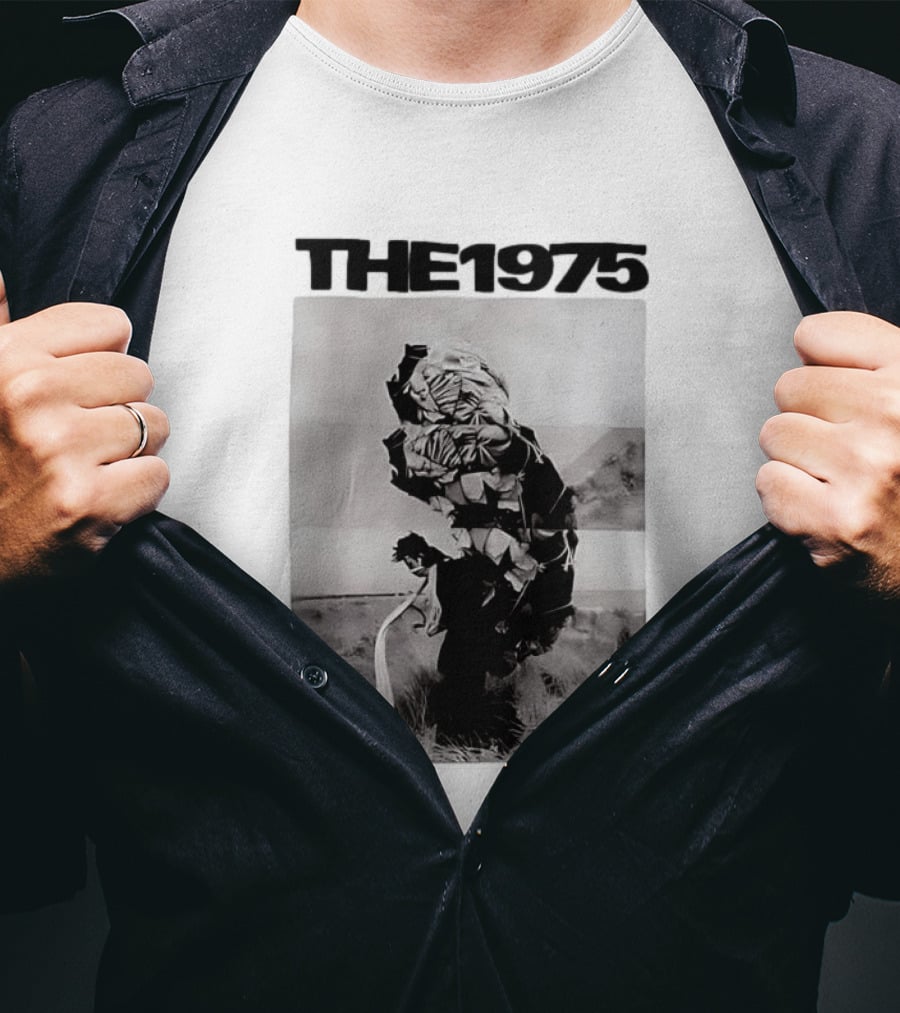 The 1975 Abstract Monochrome Figure And Floral Compilation T-Shirt