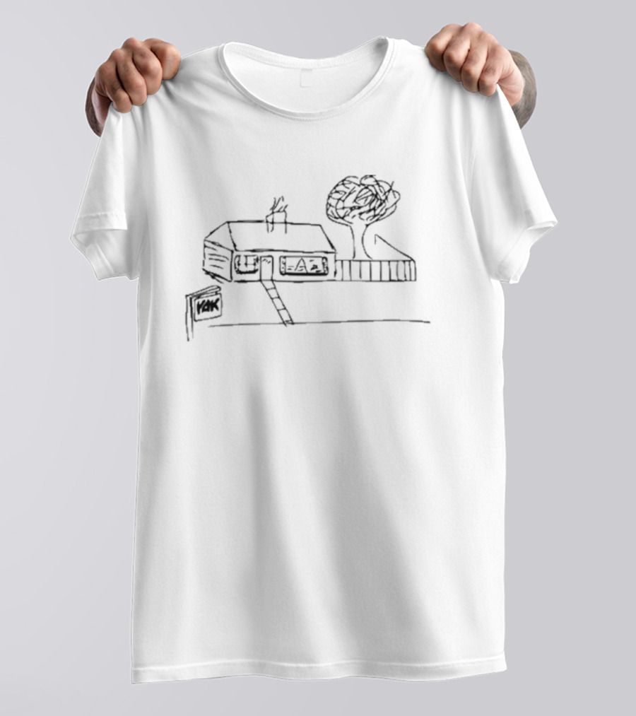 Yak House Paint Drawing Rustic Charm T-Shirt