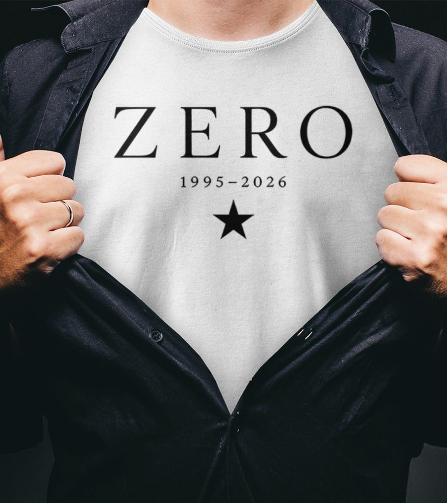 Zero 1995 2026 Star Memorial T-Shirt