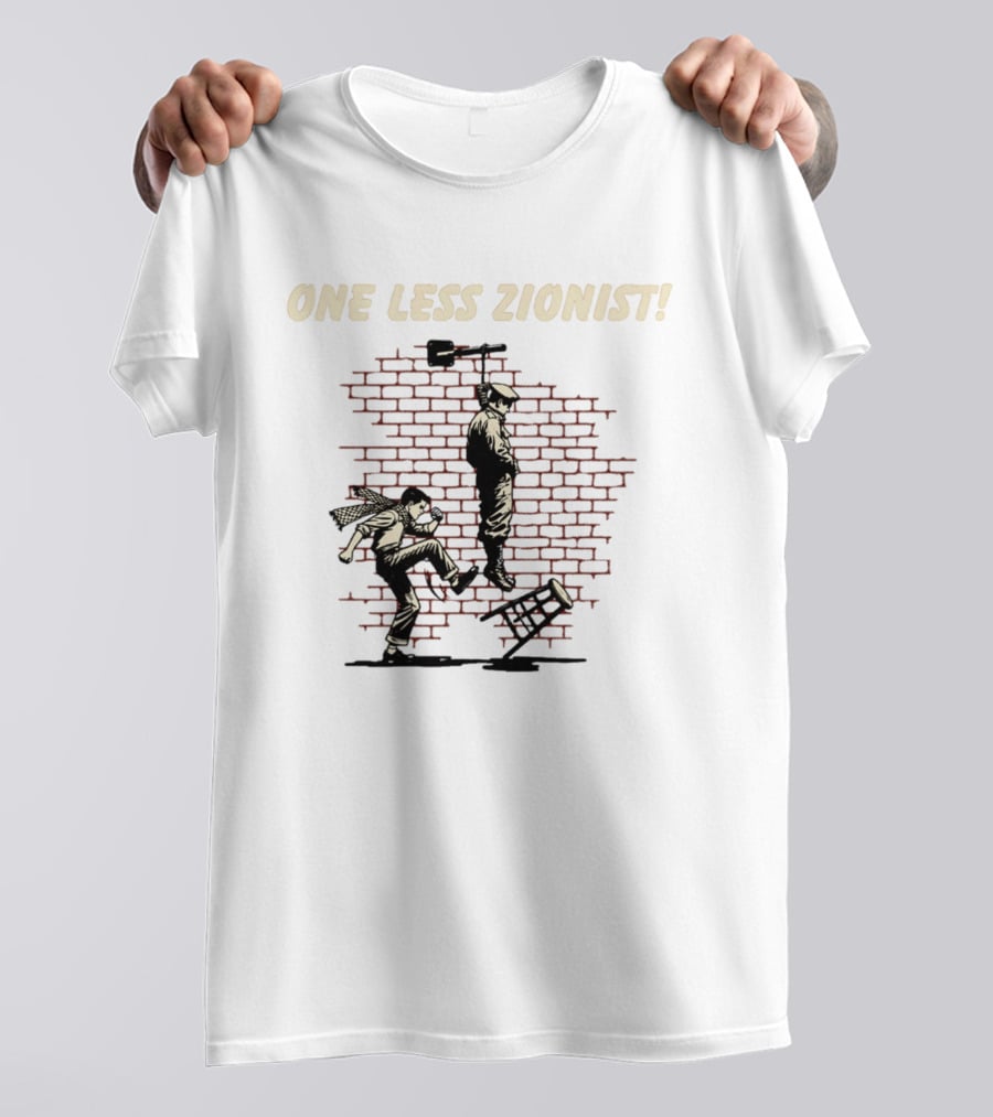 Alex American IDF One Less Zionist T-Shirt