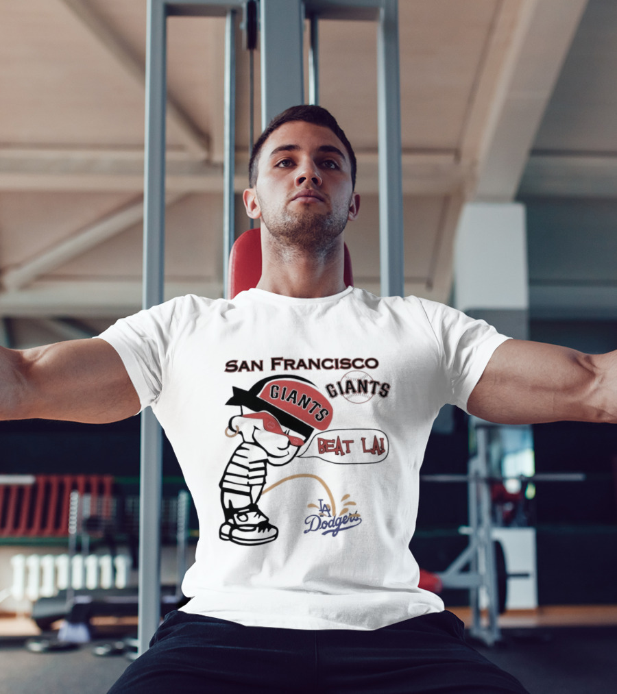 San Francisco Giants Beat LA Dodgers Peanuts T-Shirt
