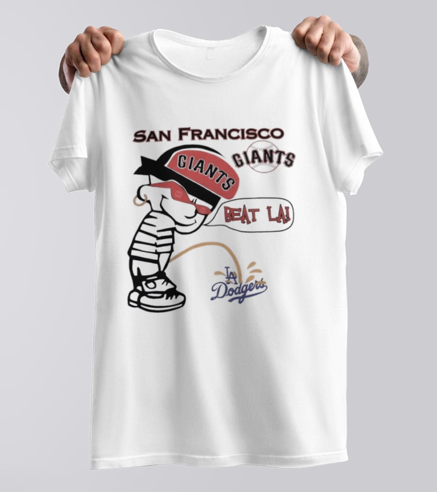 San Francisco Giants Beat LA Dodgers Peanuts T-Shirt
