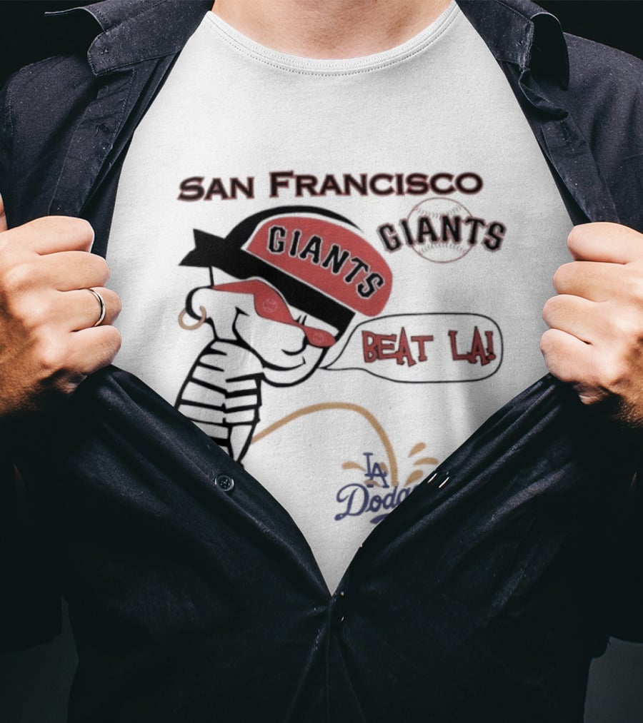 San Francisco Giants Beat LA Dodgers Peanuts T-Shirt
