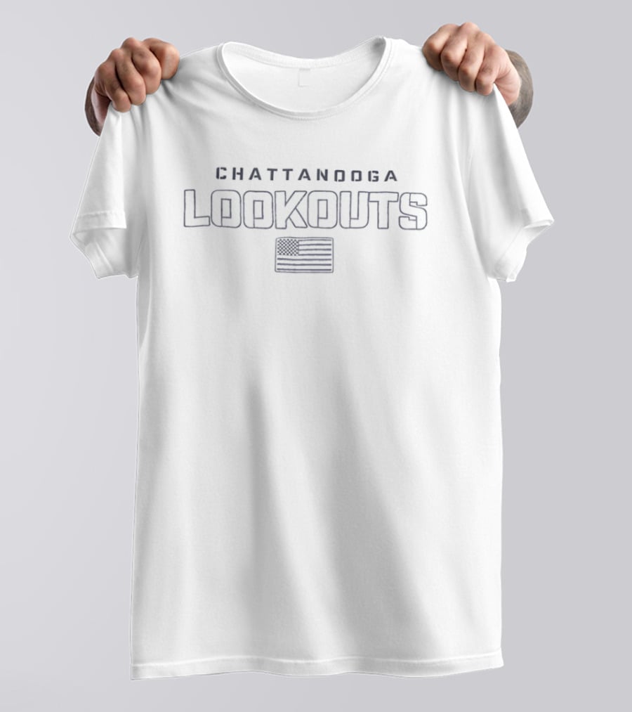 Chattanooga Lookouts Stars And Stripes American Flag T-Shirt