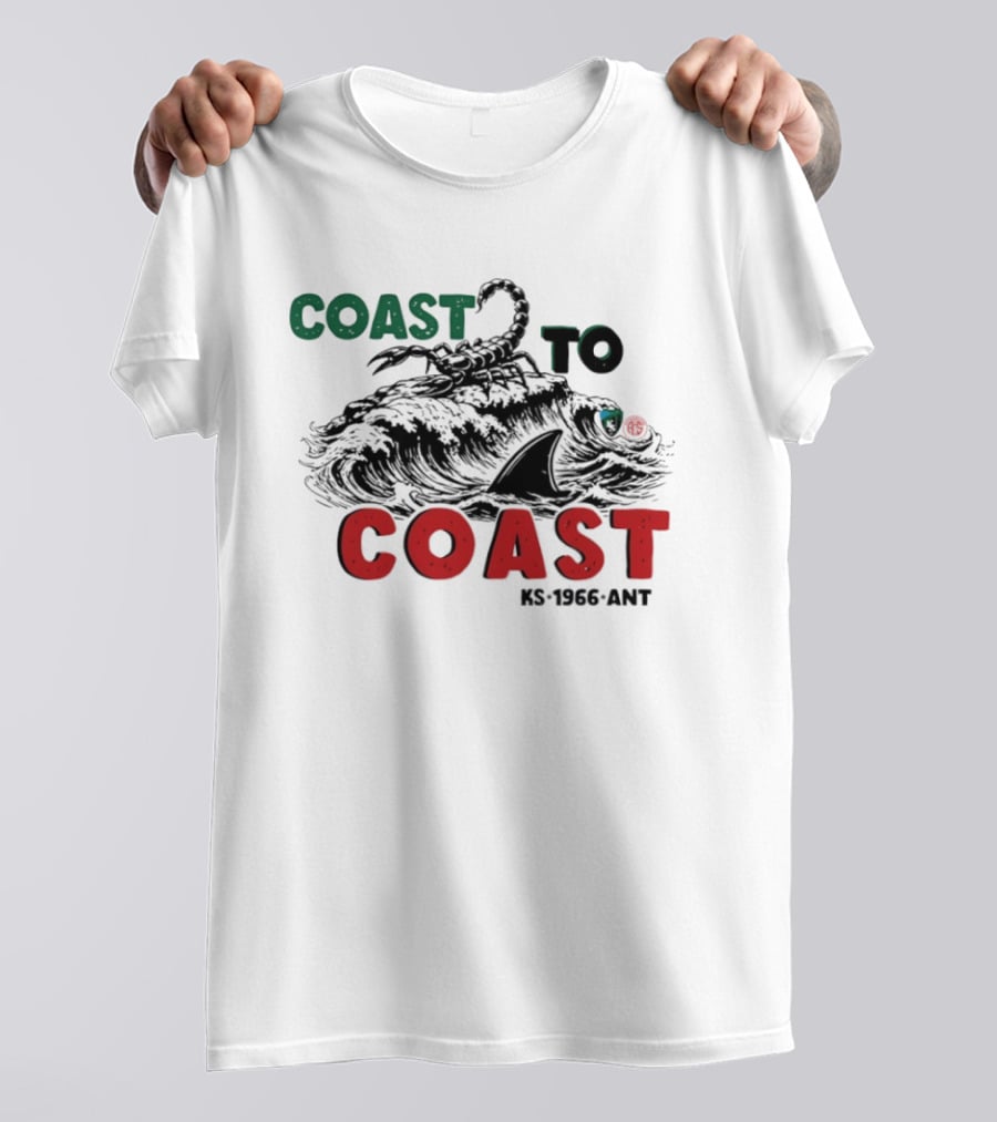 Coast To Coast Scorpion Shark Wave KS 1966 ANT T-Shirt