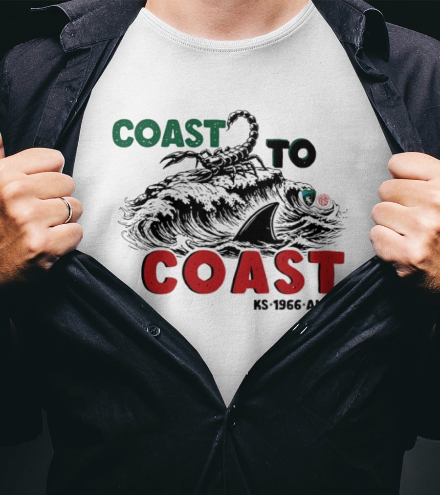 Coast To Coast Scorpion Shark Wave KS 1966 ANT T-Shirt