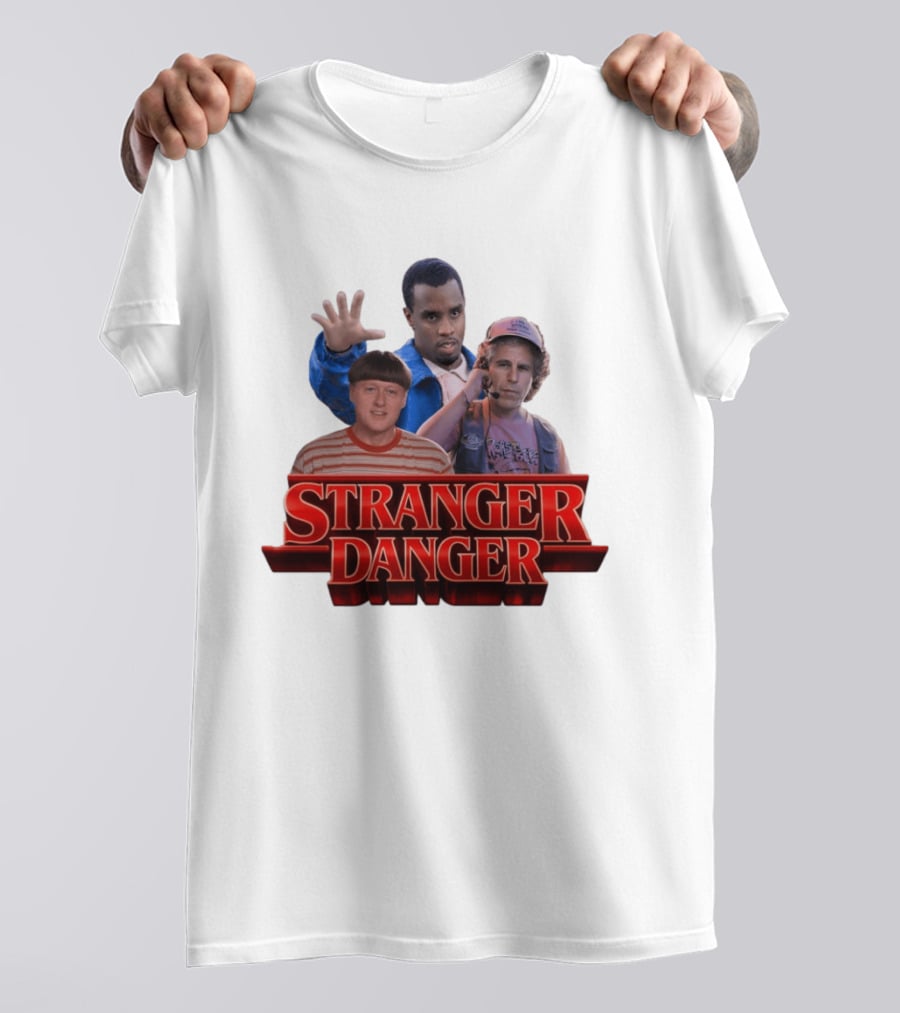 Stranger Danger Stranger Things Jeffrey Epstein Diddy T-Shirt