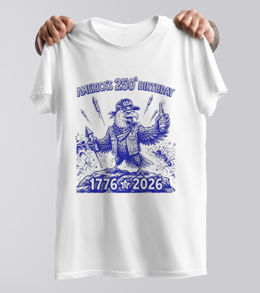 America's 250th Birthday Semiquincentennial Eagle 1776 2026 T-Shirt