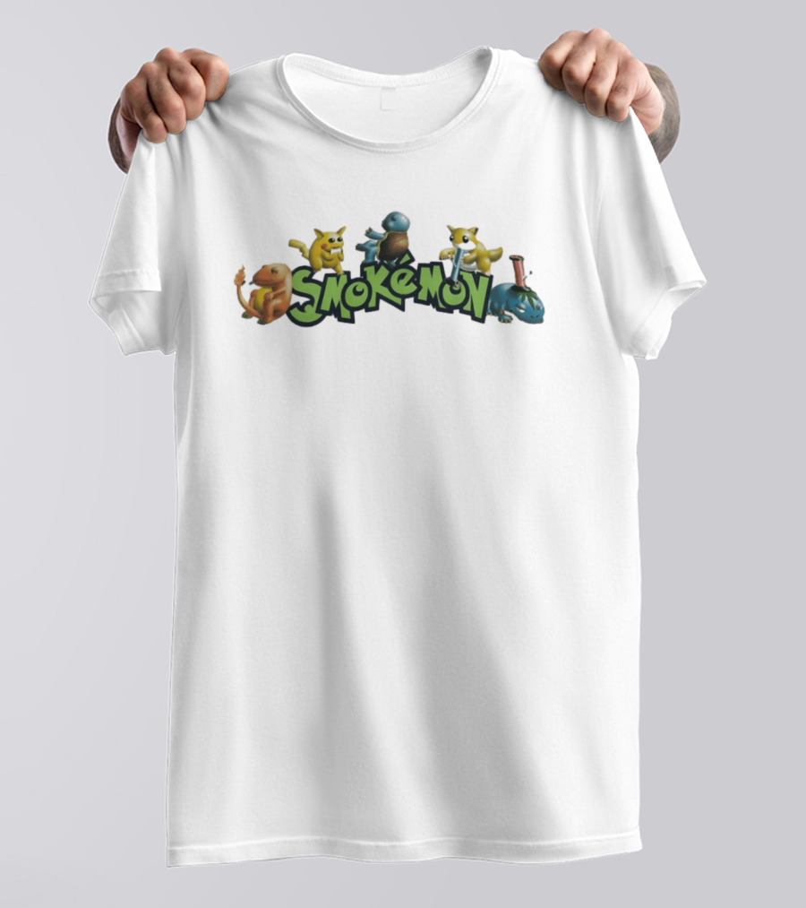 Smokemon Pokémon Funny Parody Characters 420 T-Shirt