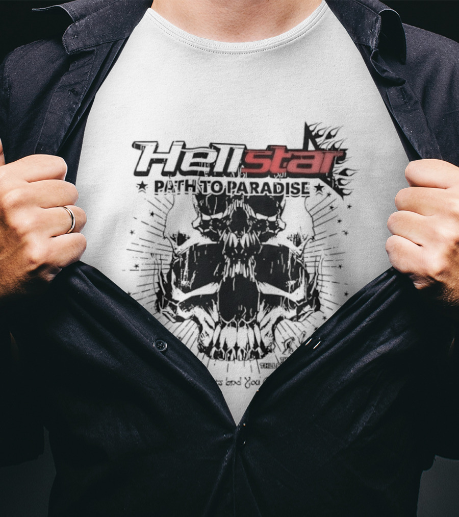 Hellstar Path To Paradise Skulls And Stars Power T-Shirt