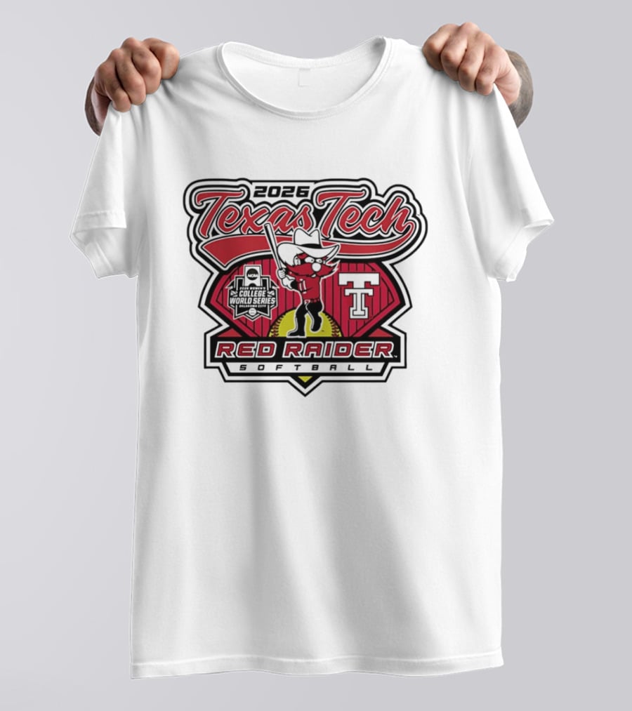 2026 Texas Tech Red Raider Softball WCWS Send It T-Shirt