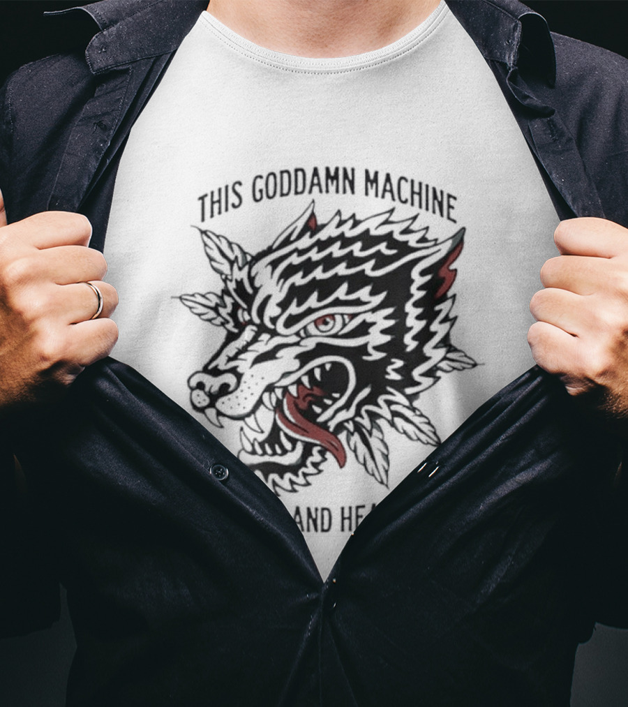 The Wonder Years This Goddamn Machine Wolf Head Hungry And Heartless T-Shirt