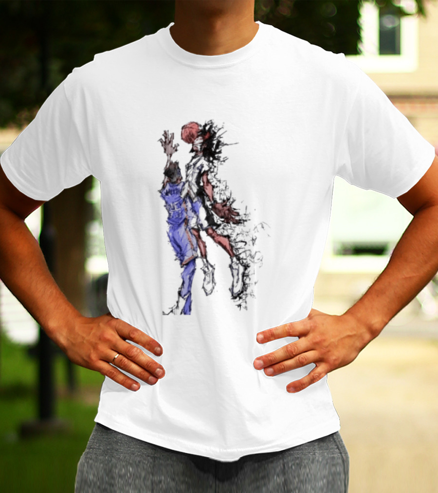 Oklahoma Basketball Number 25 Exploding Sketch Dunk Dynamic Sports T-Shirt