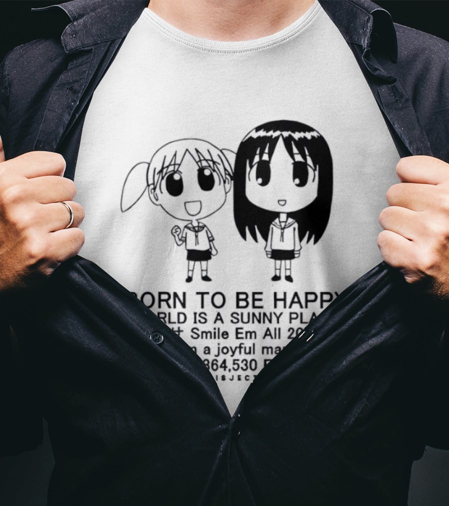 Osaka Chiyo Born To Be Happy World Is A Sunny Place Smile Em All 2002 416770 Friends Japan T-Shirt