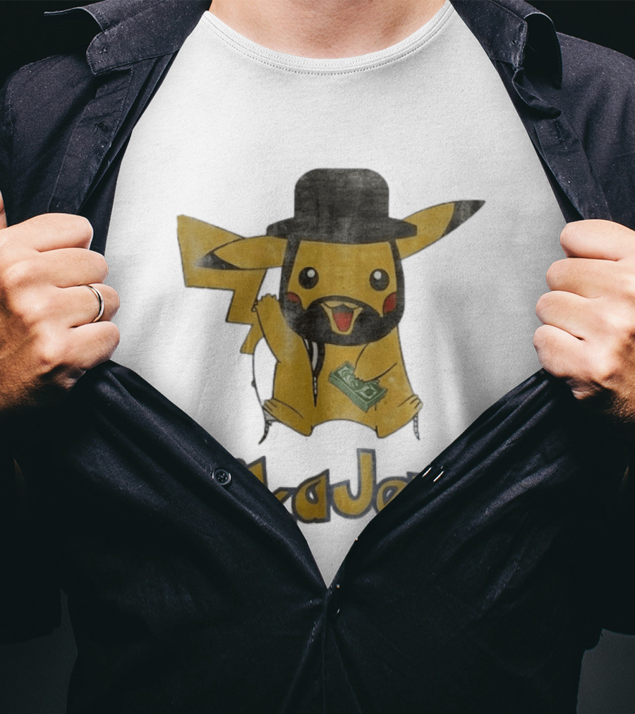 Pikachu PikaJew Meme Wearing Hat And Holding Money T-Shirt