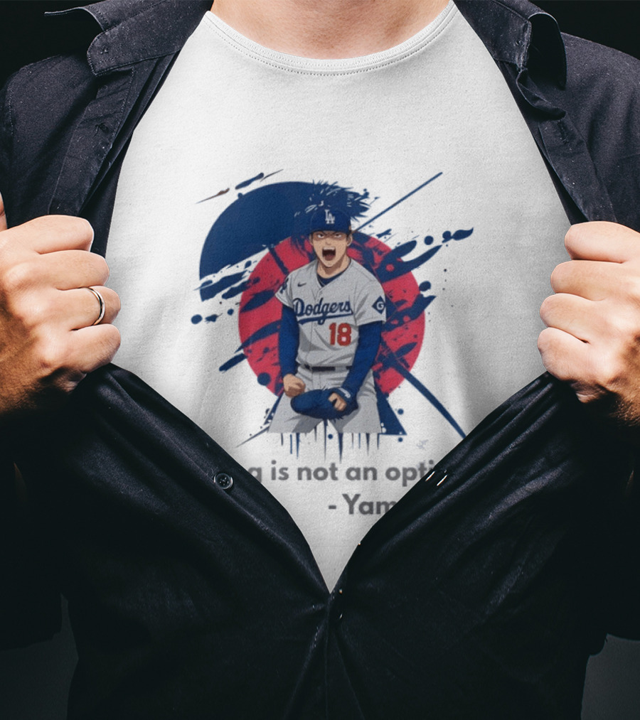 Yoshinobu Yamamoto Dodgers Anime Style Los Angeles Baseball Winning Mindset T-Shirt