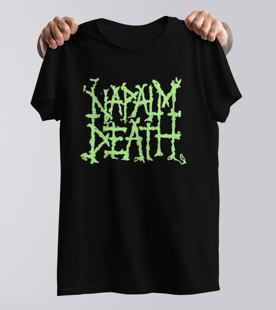 Napalm Death Grindcore Band Logo Merchandise T-Shirt