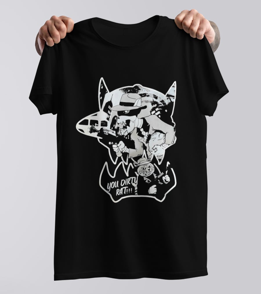 Gangster Animals You Dirty Rat Mobster Showdown Guns T-Shirt