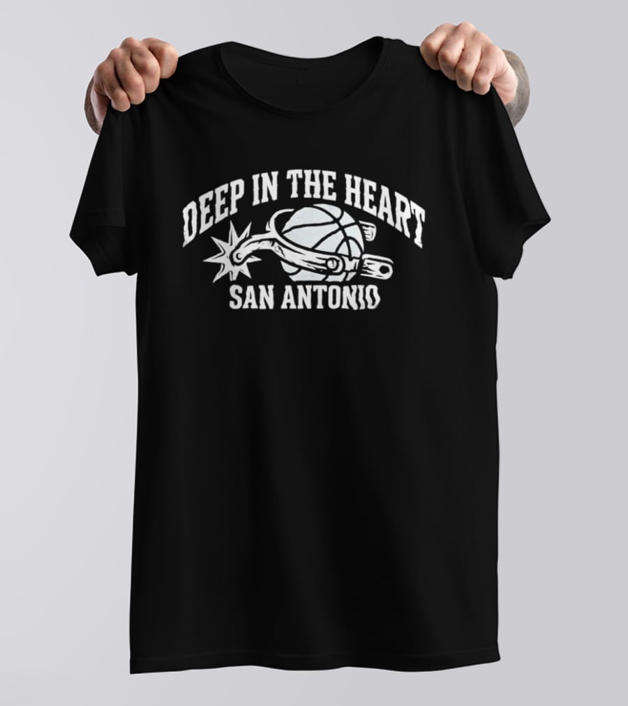 San Antonio Deep In The Heart Spurs Basketball T-Shirt