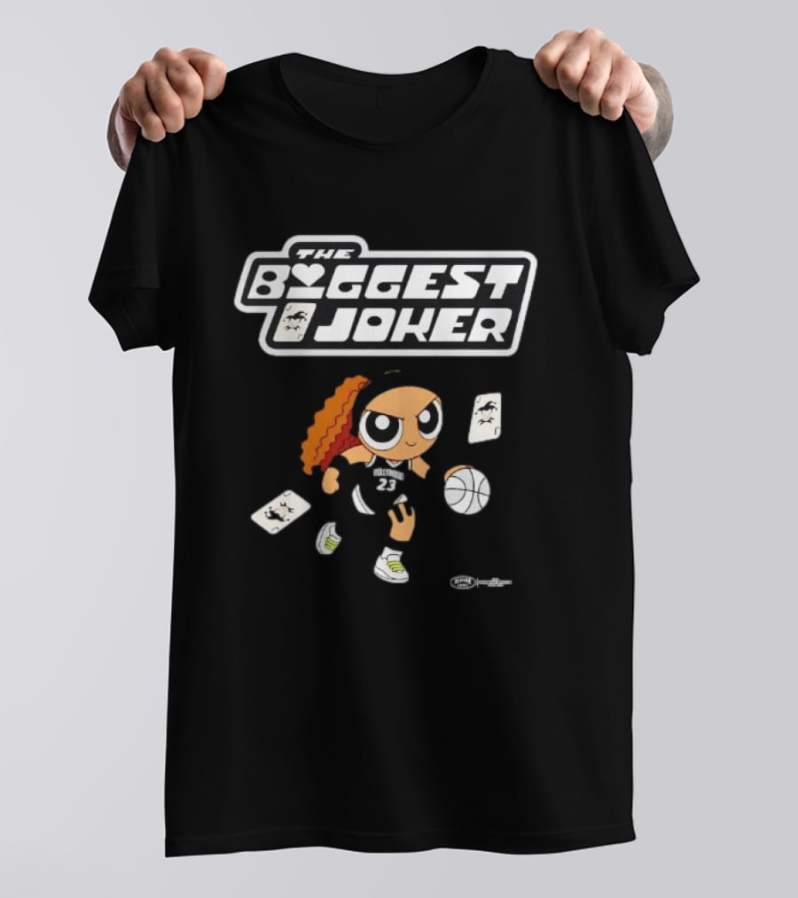 LeBron James Hollywood The Biggest Joker Basketball 23 Playful Card T-Shirt