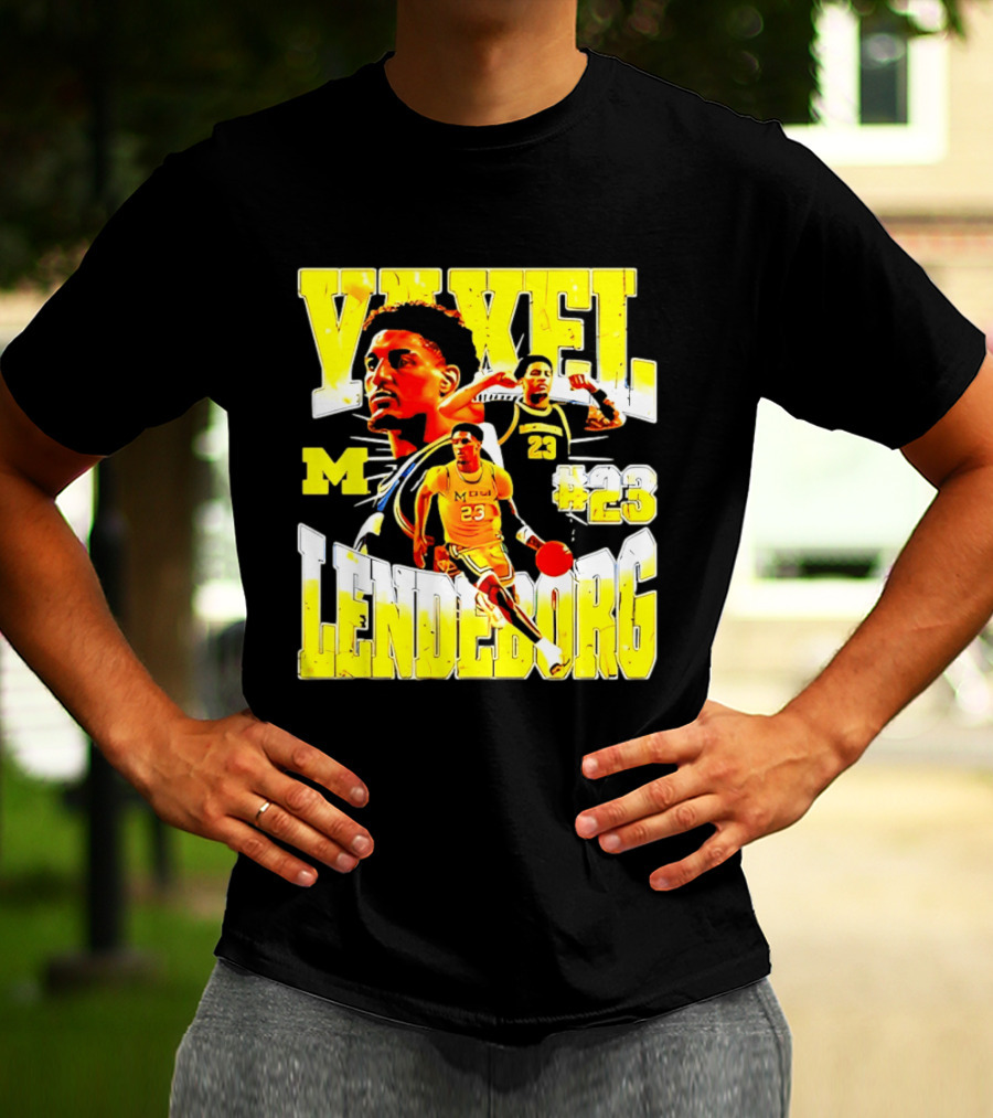 Yaxel Lendeborg #23 Michigan Wolverines Basketball M Player T-Shirt