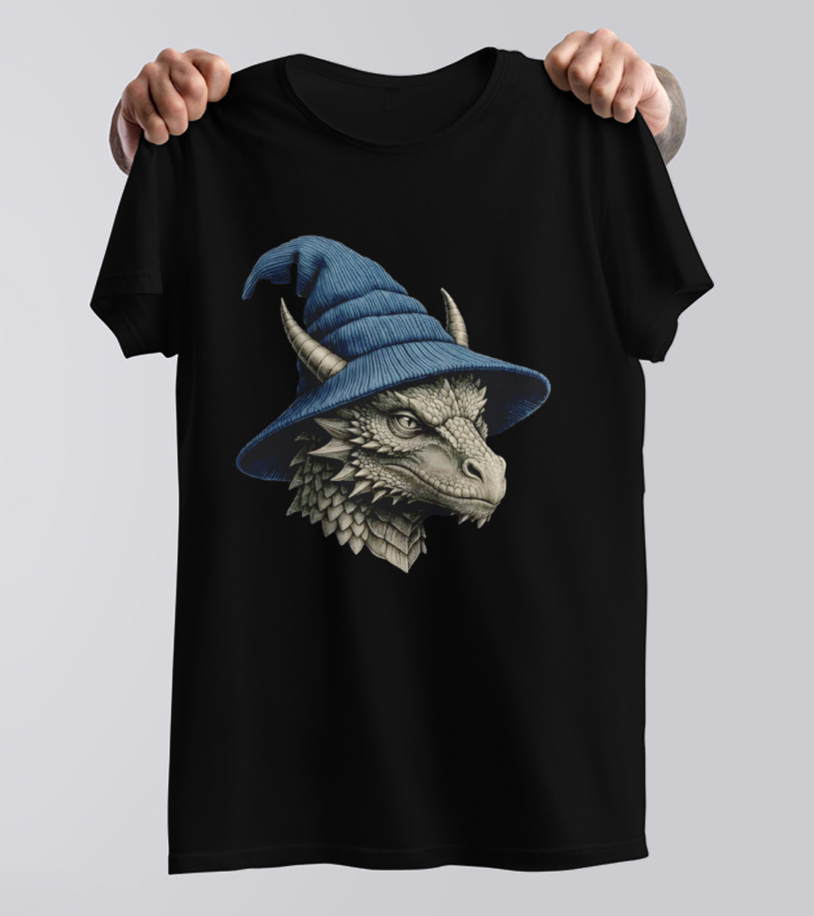 Beanie Dragon Wizard Hat Fantasy Creature T-Shirt