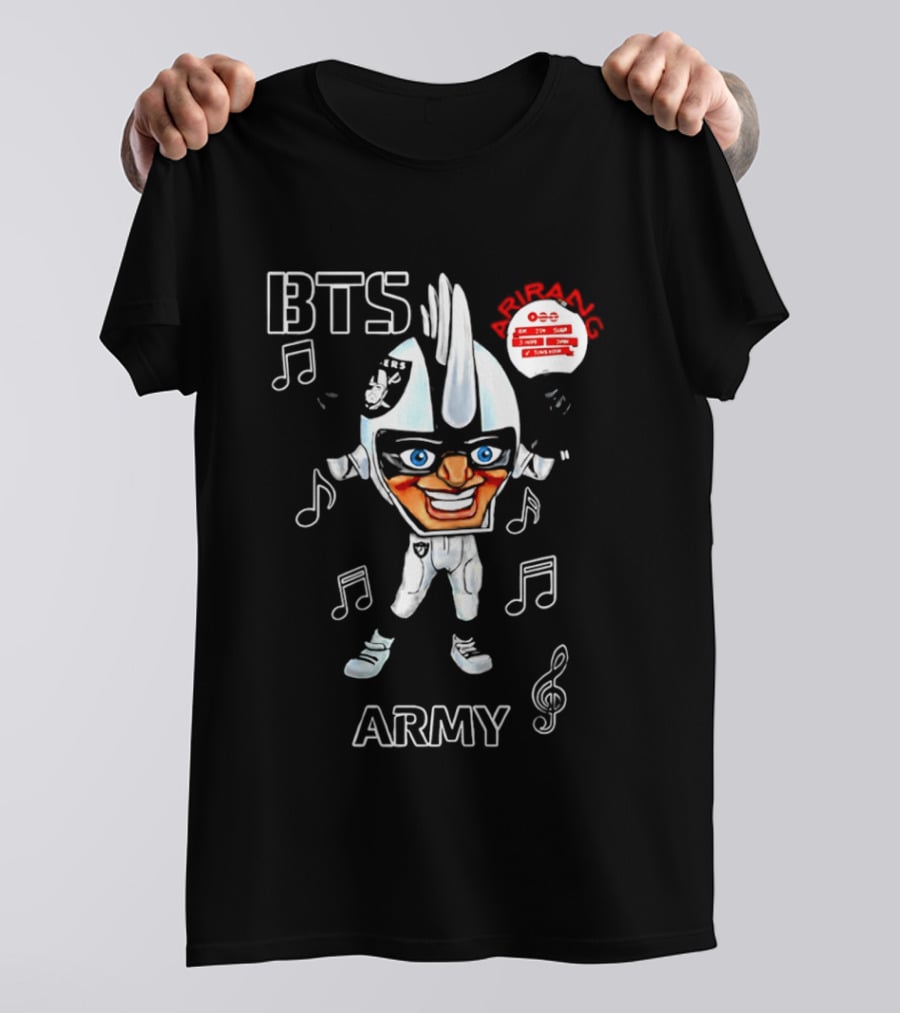 BTS ARMY Las Vegas Raiders World Tour 2026 Arirang T-Shirt