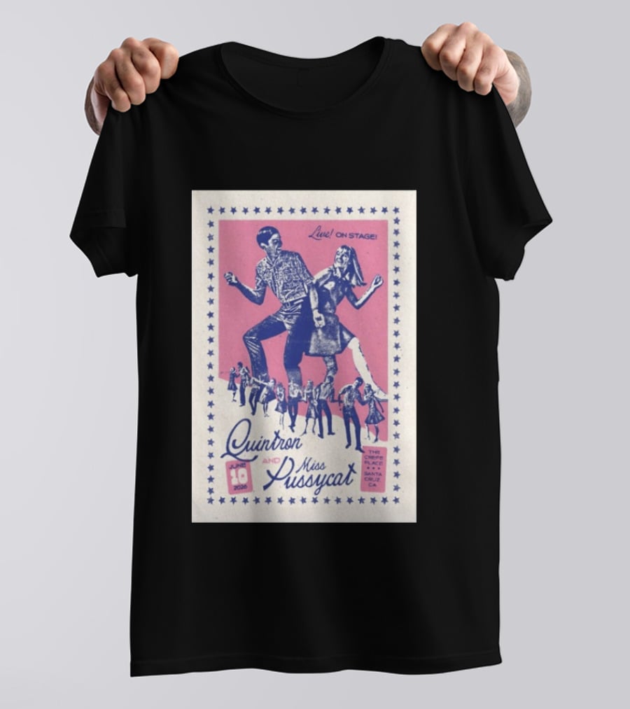 Quintron And Miss Pussycat Live On Stage June 10 2026 Santa Cruz CA Tour T-Shirt