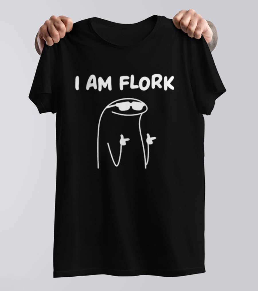 I Am Flork Meme Sunglasses Gesture T-Shirt