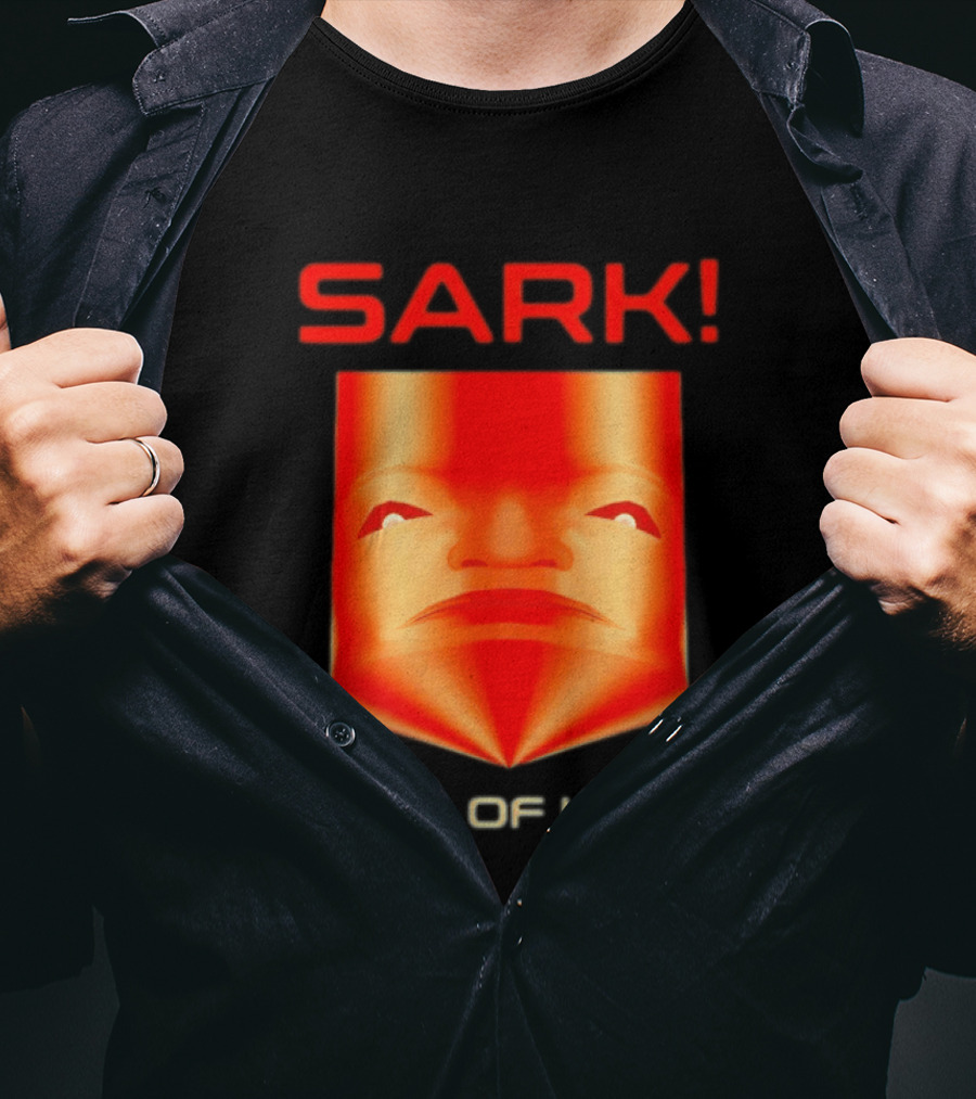 Sark End Of Line Retro Gaming Villain Face T-Shirt