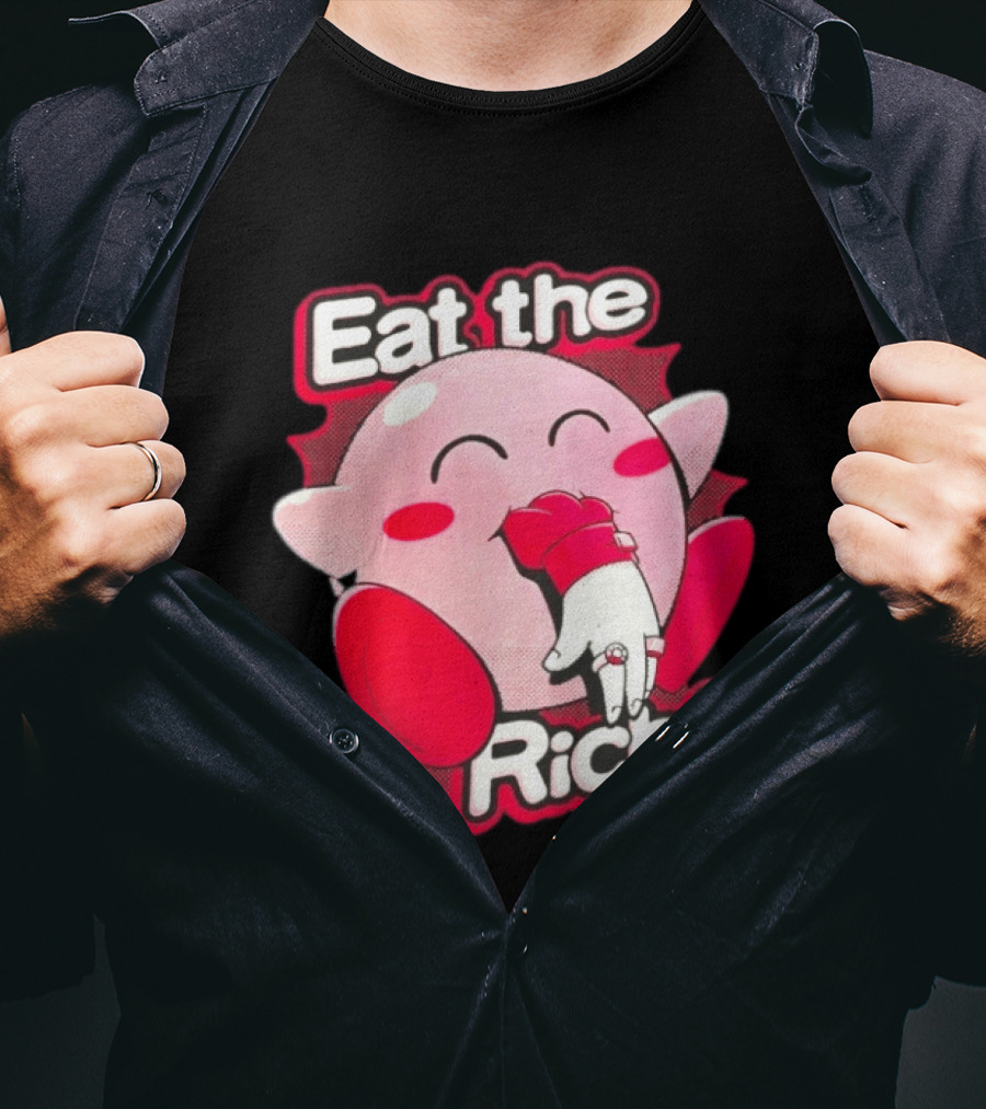 Kirby Eat The Rich Meme Video Game Character Trend T-Shirt