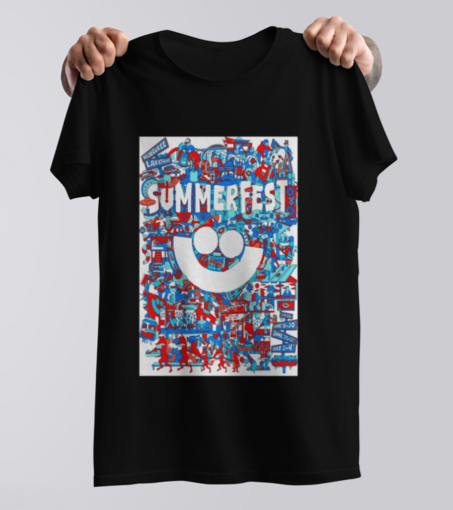Summerfest Milwaukee Lakefront 2026 June 18 20 June 25 27 July 2 4 Event T-Shirt