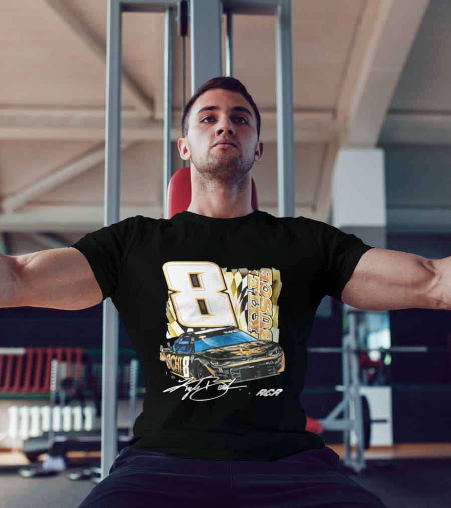 Kyle Busch 8 RCR NASCAR Race Car Signature T-Shirt