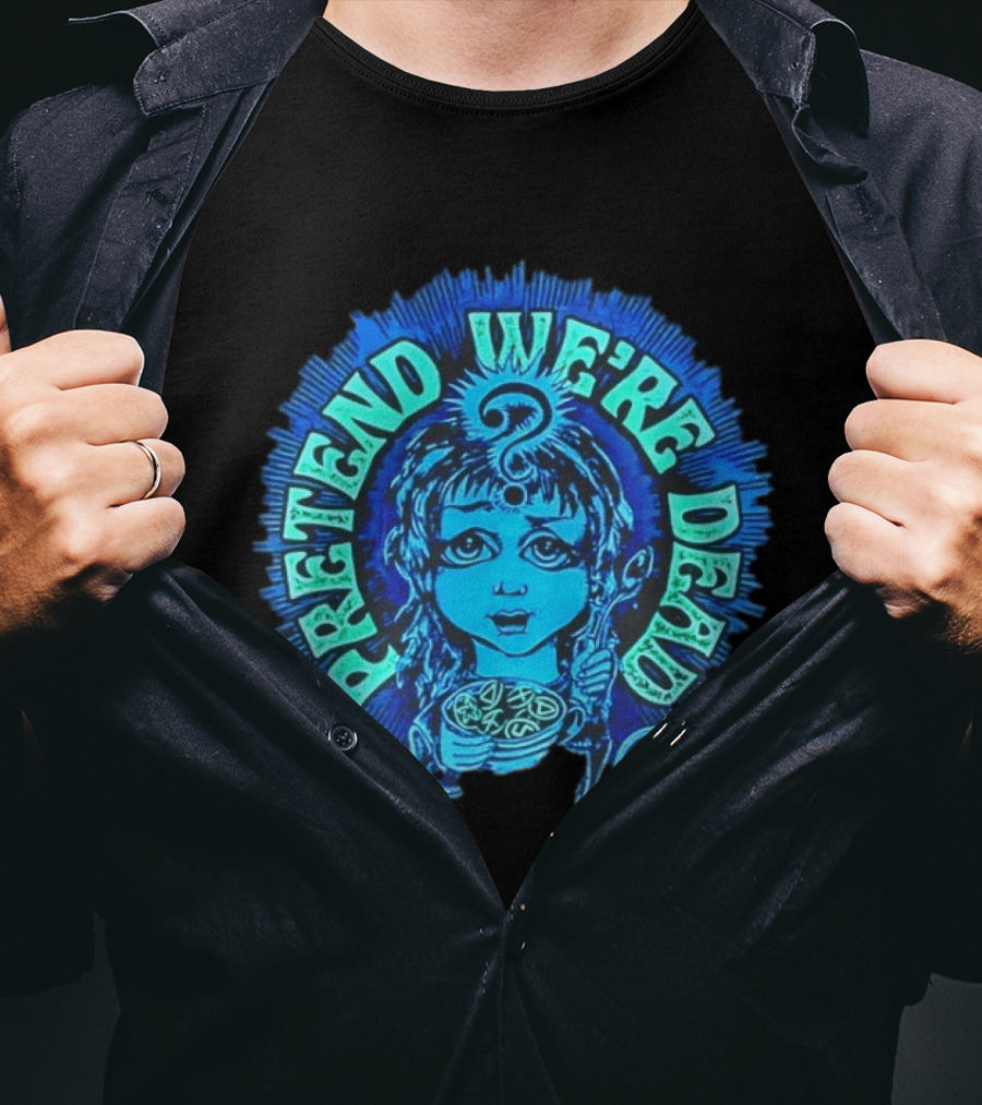 L7 Pretend We're Dead Blue Comic T-Shirt