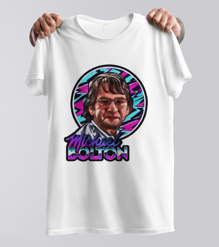 Michael Bolton 80s Aesthetic Office Humor T-Shirt