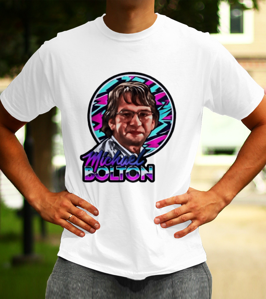 Michael Bolton 80s Aesthetic Office Humor T-Shirt