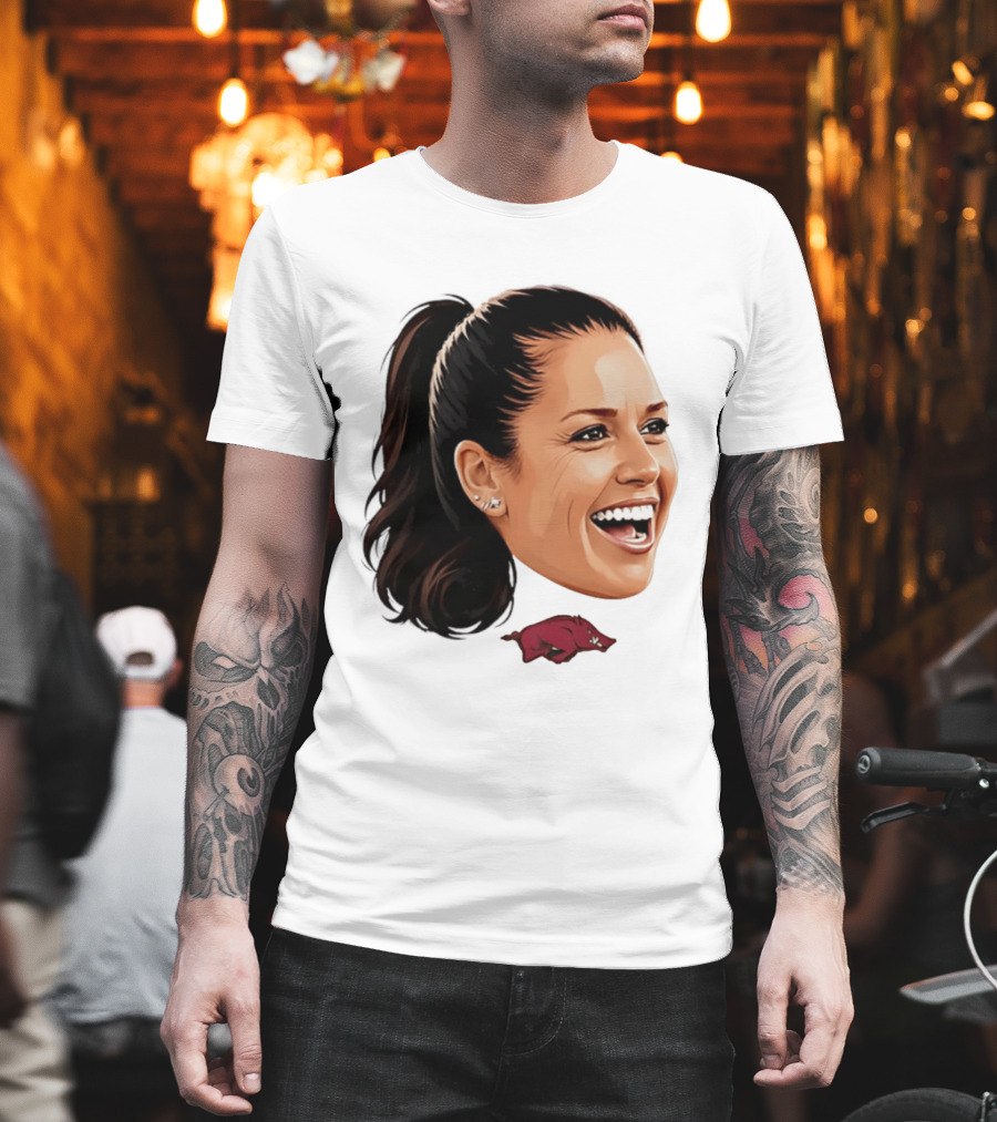 Arkansas Razorbacks Kailey Wyckoff Caricature Sports Team Fan Spirit T-Shirt
