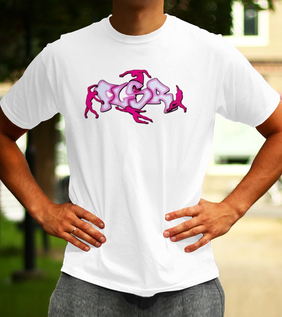 Flsr Figures Climbing Pink Graffiti T-Shirt