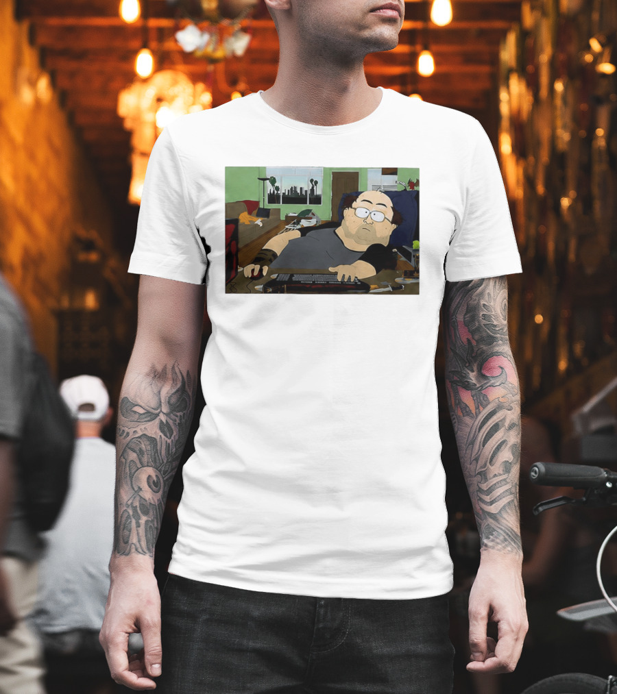 Gamer South Park Meme Online Gaming Guy Couch Scene T-Shirt