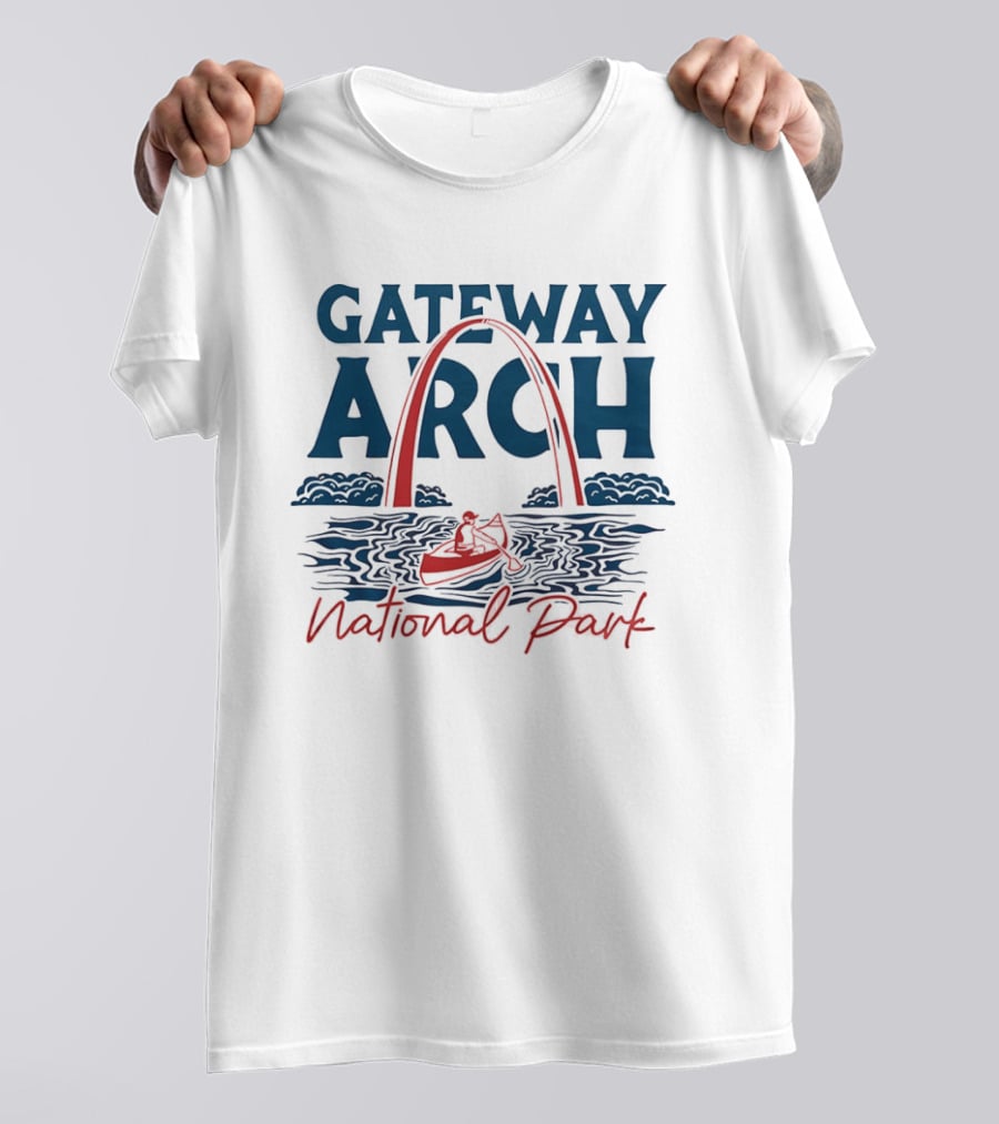 Gateway Arch National Park Canoe Adventure T-Shirt